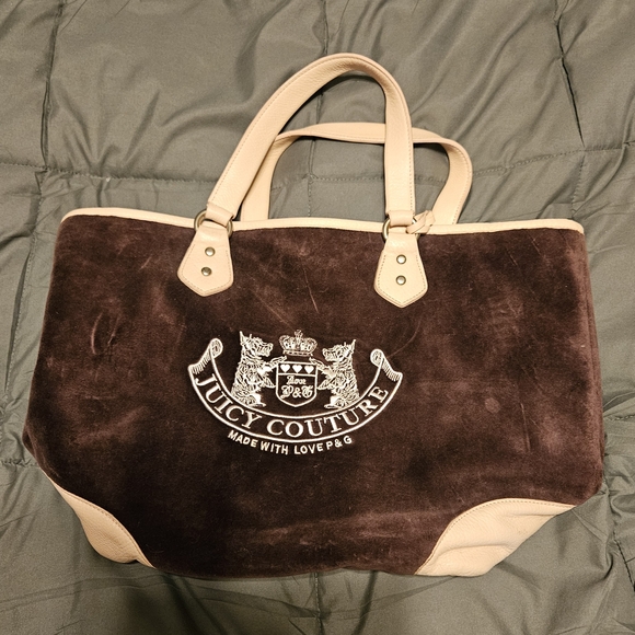 Juicy Couture Brown and Cream Tote Bag - Picture 2 of 8